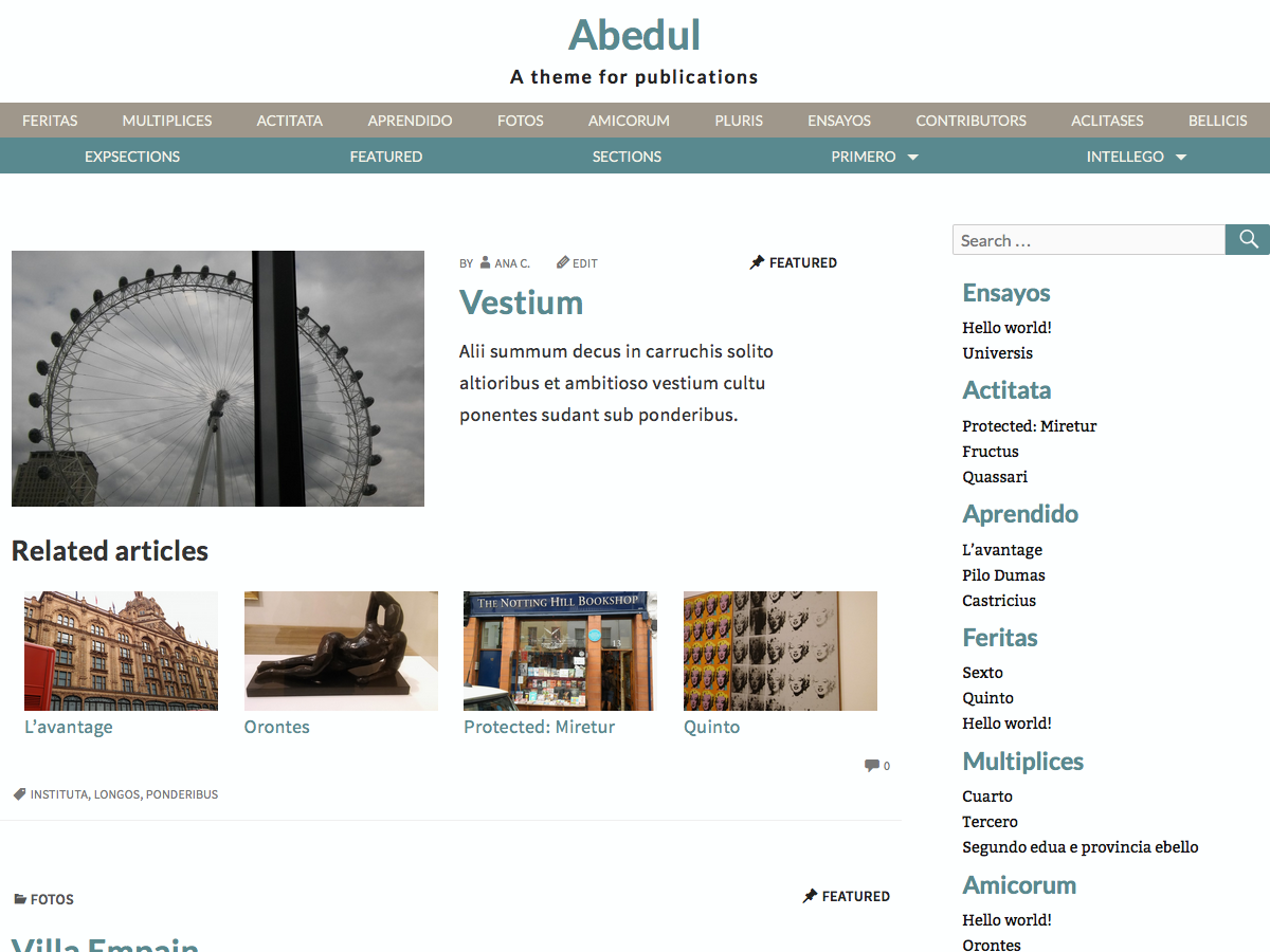 Abedul theme screenshot
