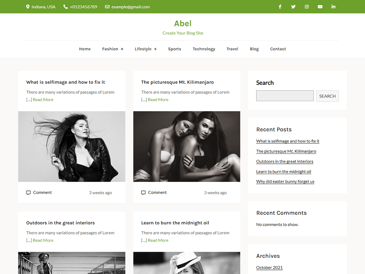 Abel theme screenshot