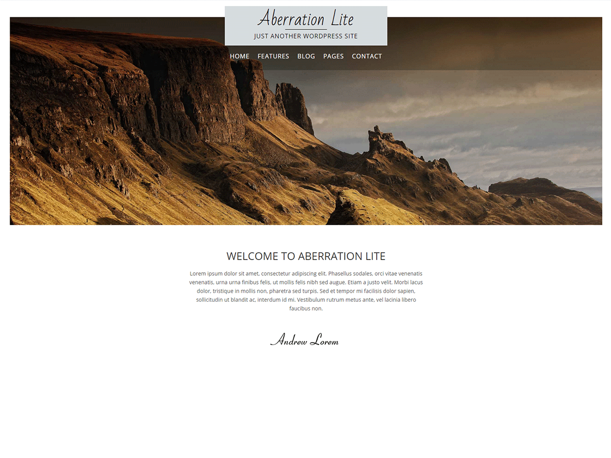 Aberration Lite theme screenshot