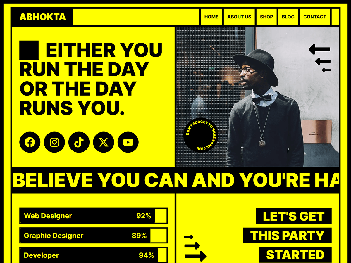 Abhokta theme screenshot