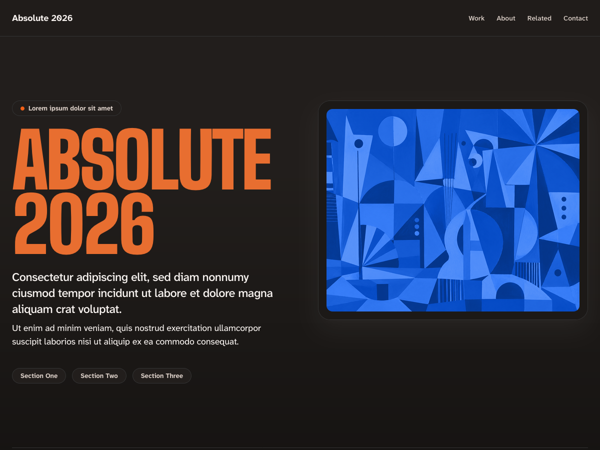 Absolute 2026 theme screenshot