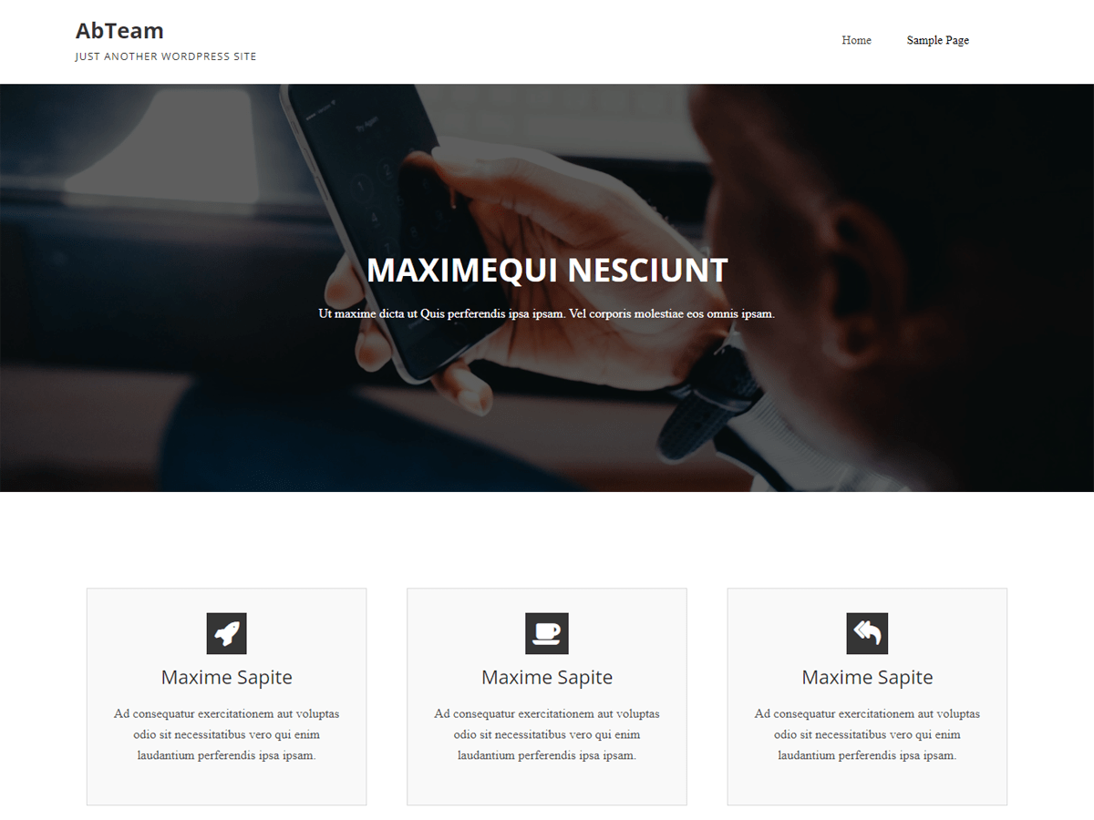 Abteam theme screenshot