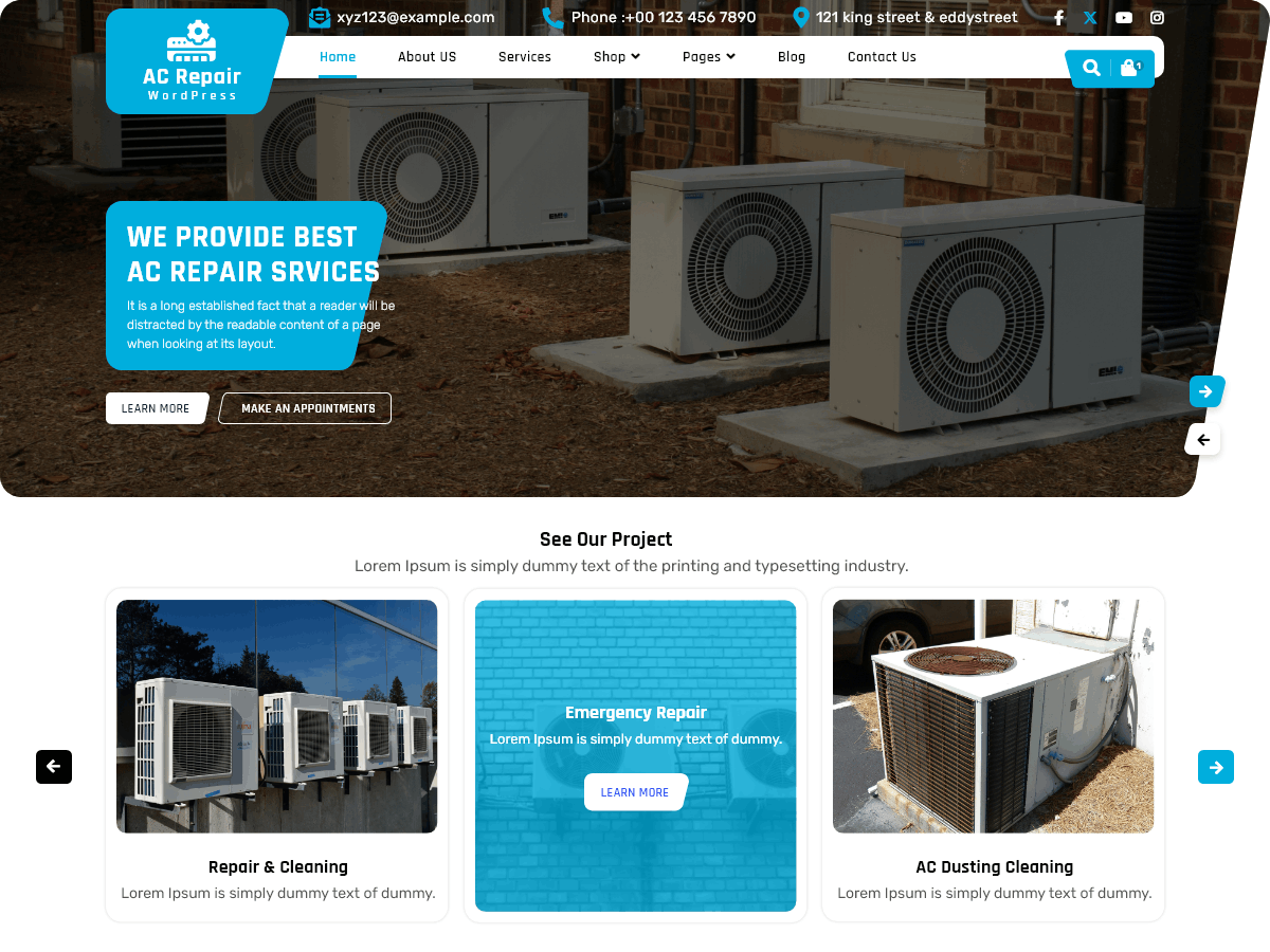 AC Maintenance theme screenshot
