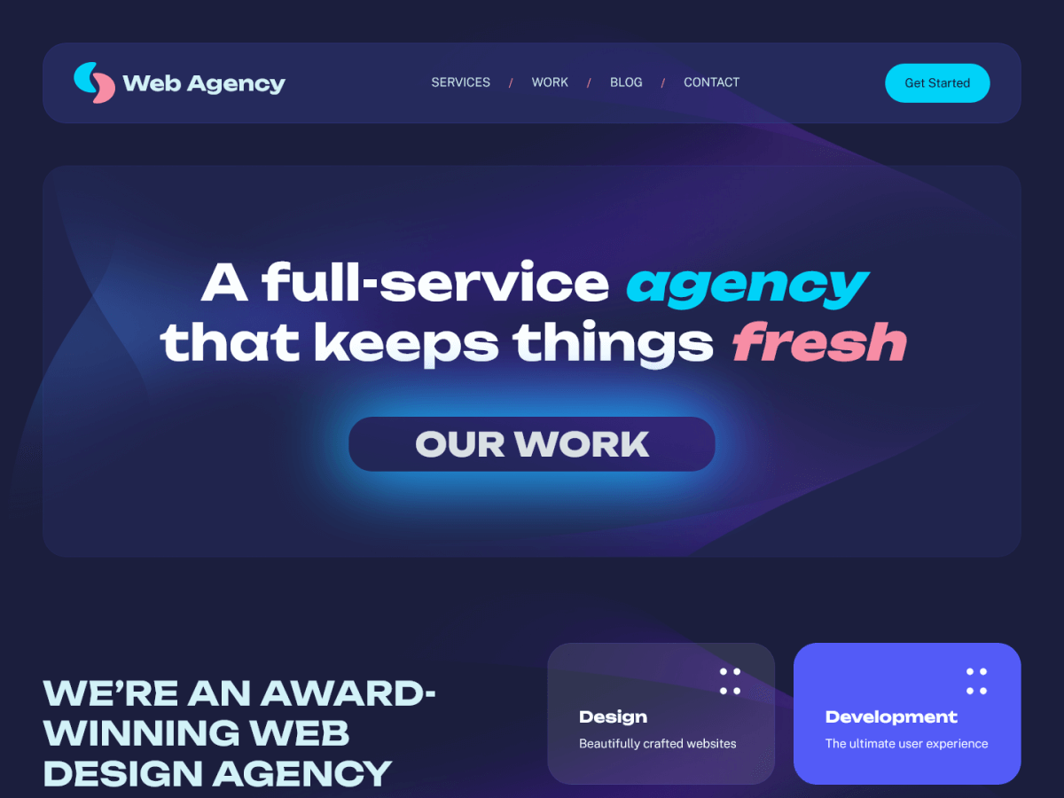 Acai Web Agency theme screenshot