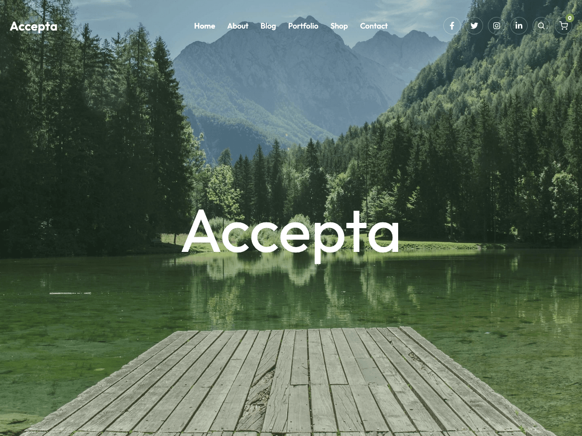 Accepta theme screenshot