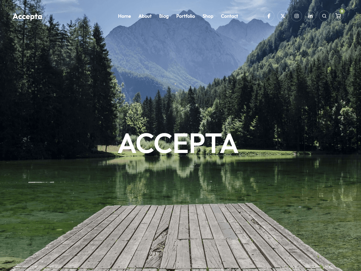 Accepta theme screenshot