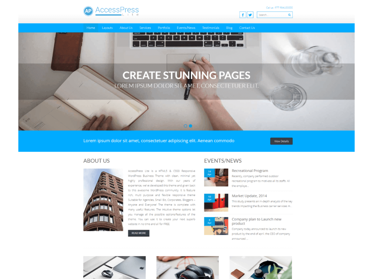 AccessPress Lite theme screenshot