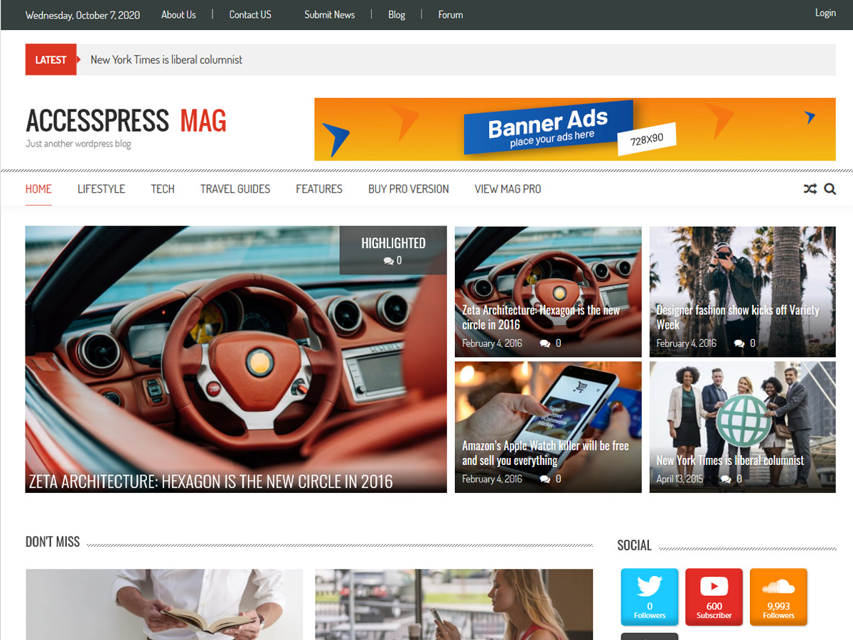 AccessPress Mag theme screenshot