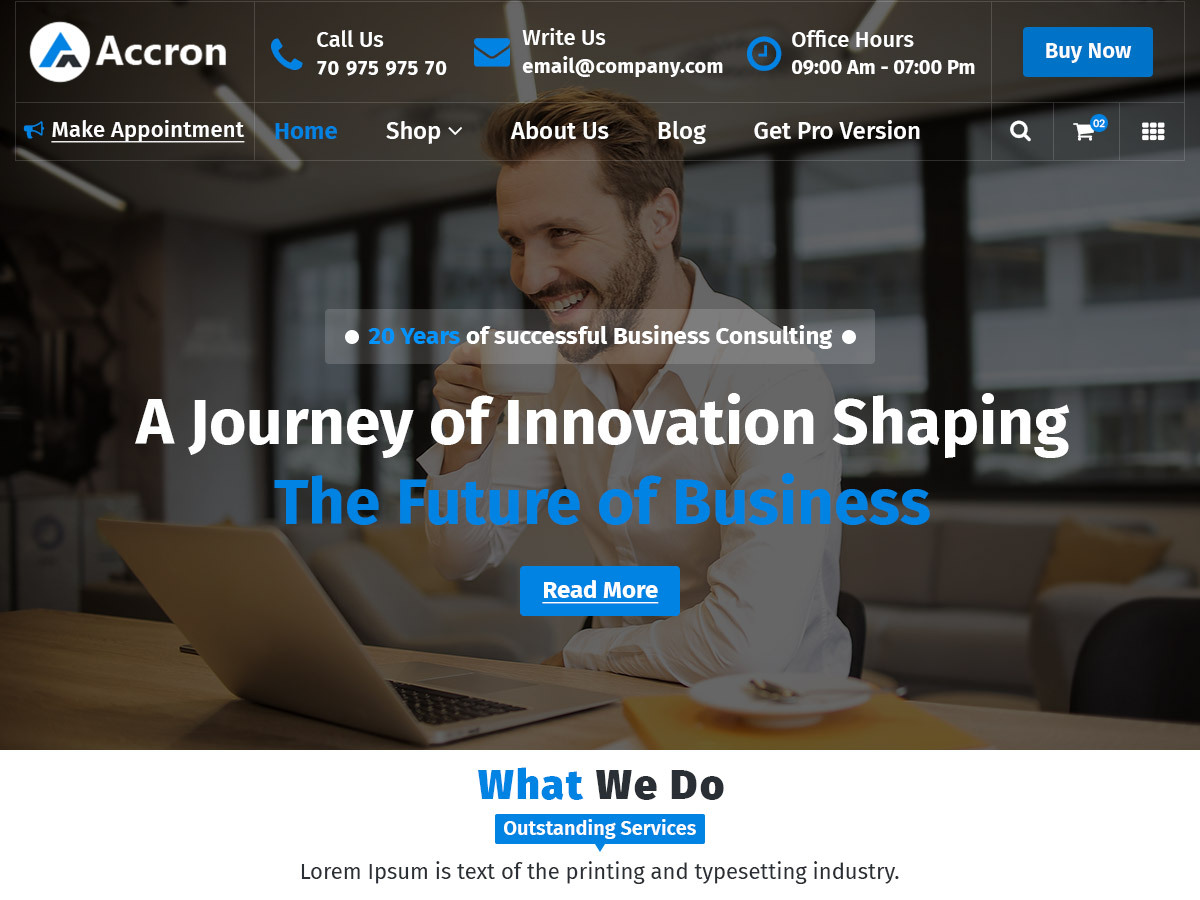 Accron theme screenshot