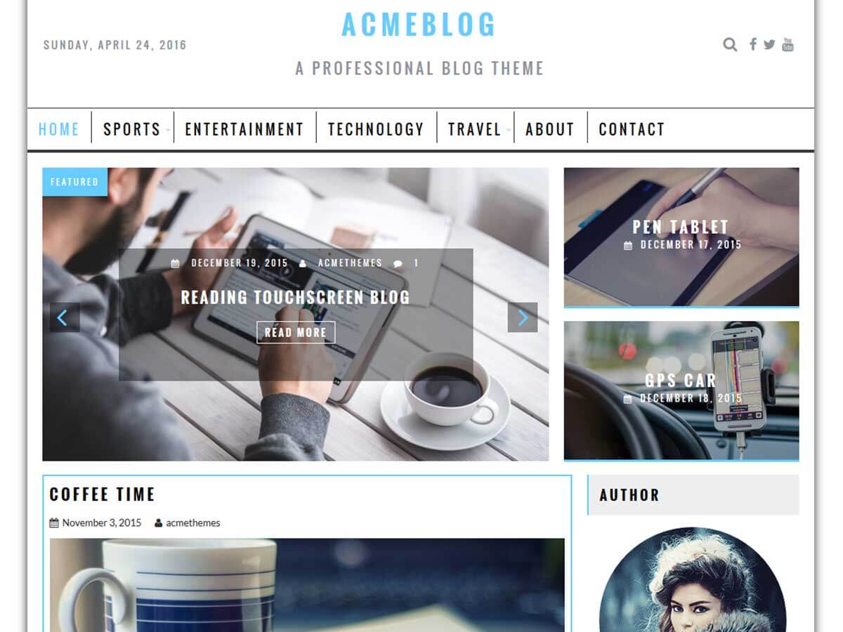 AcmeBlog theme screenshot