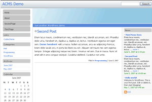 ACMS theme screenshot