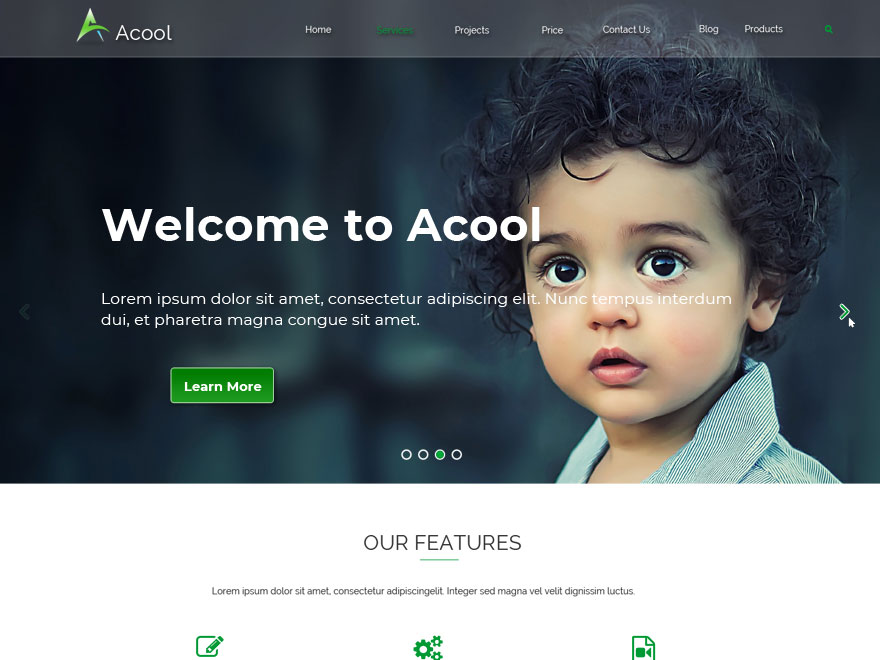 Acool theme screenshot