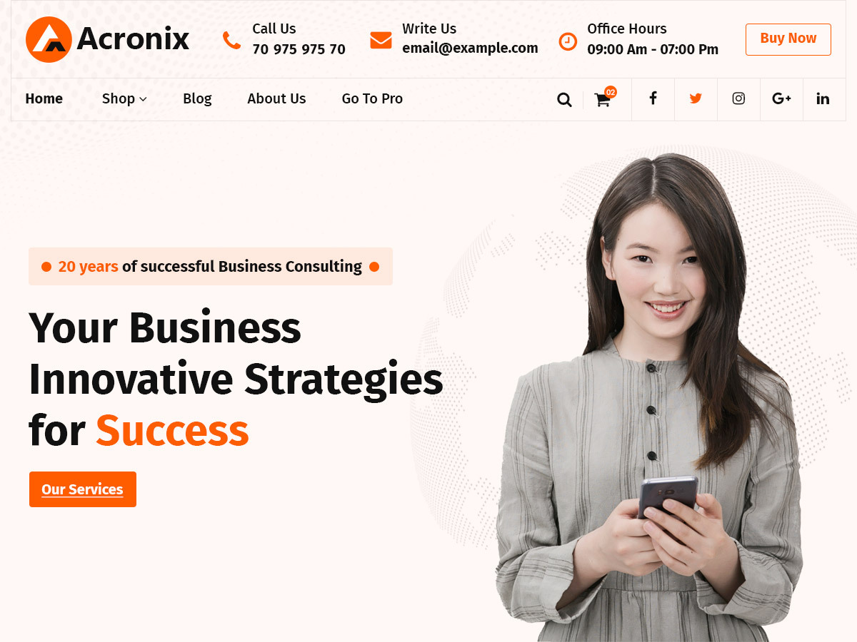 Acronix theme screenshot