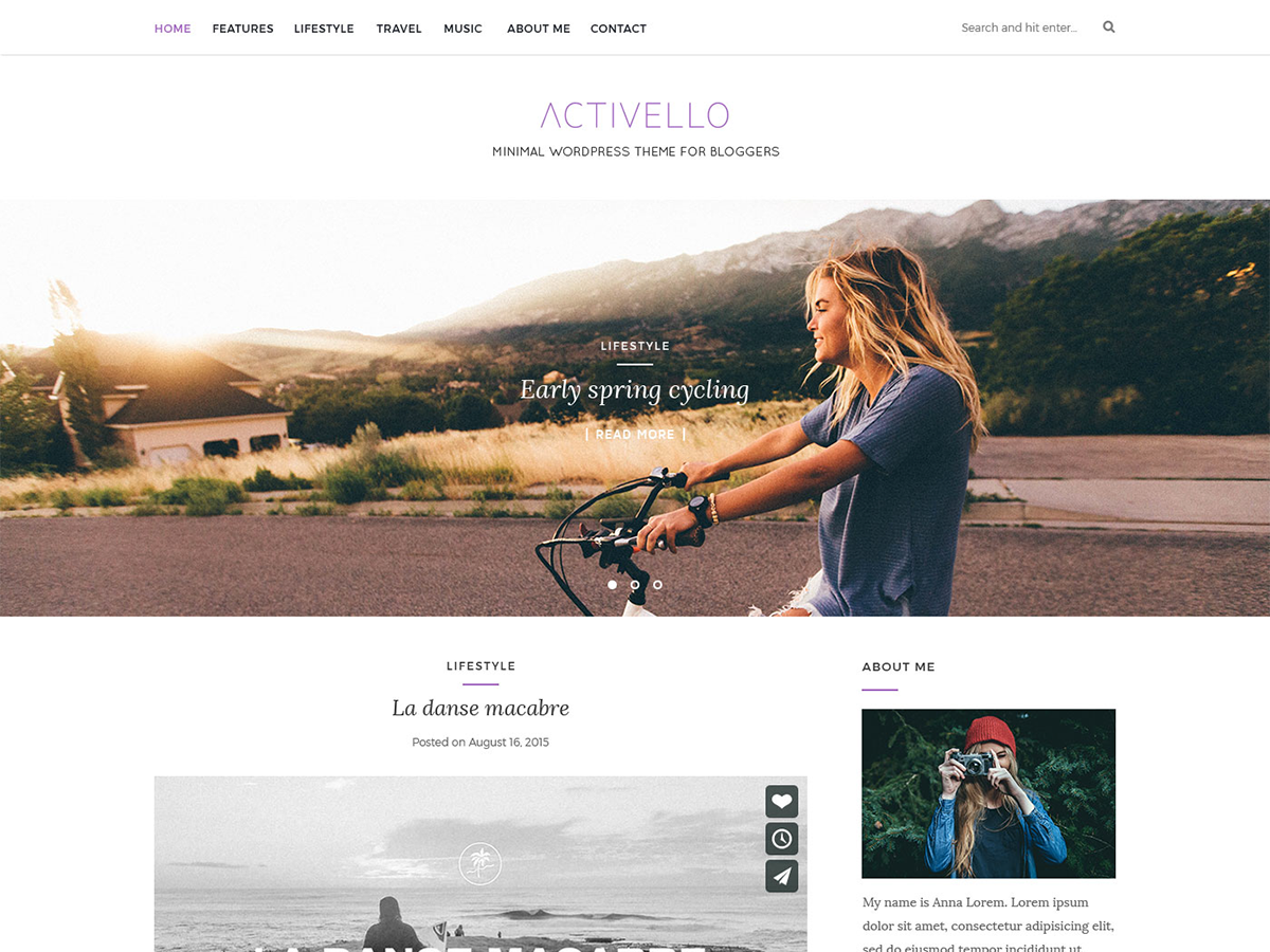 Activello theme screenshot