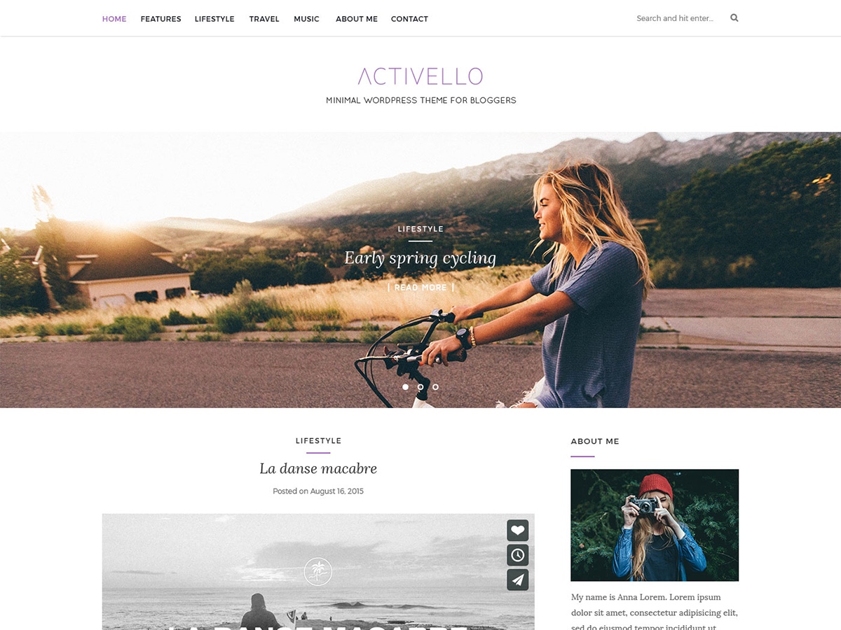 Activello theme screenshot
