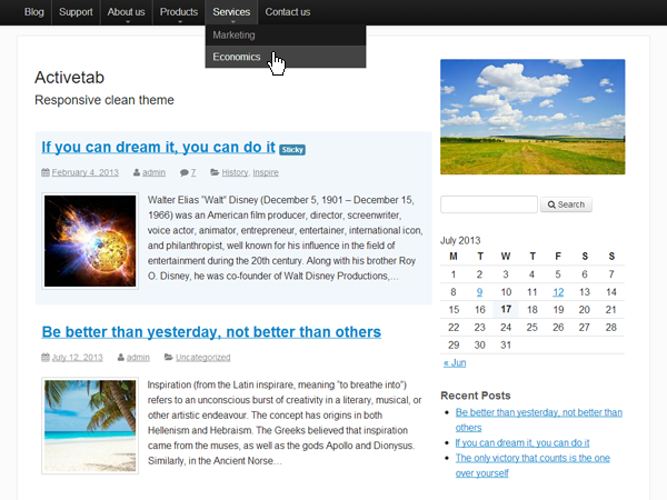 activetab theme screenshot