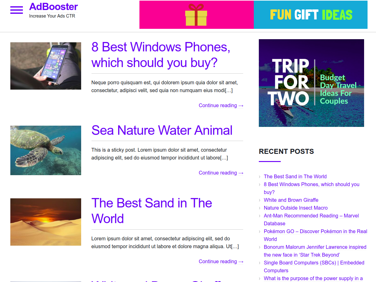 AdBooster theme screenshot