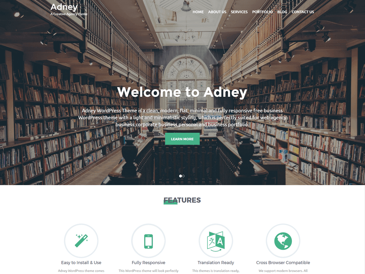Adney theme screenshot
