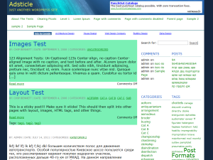 Adsticle theme screenshot
