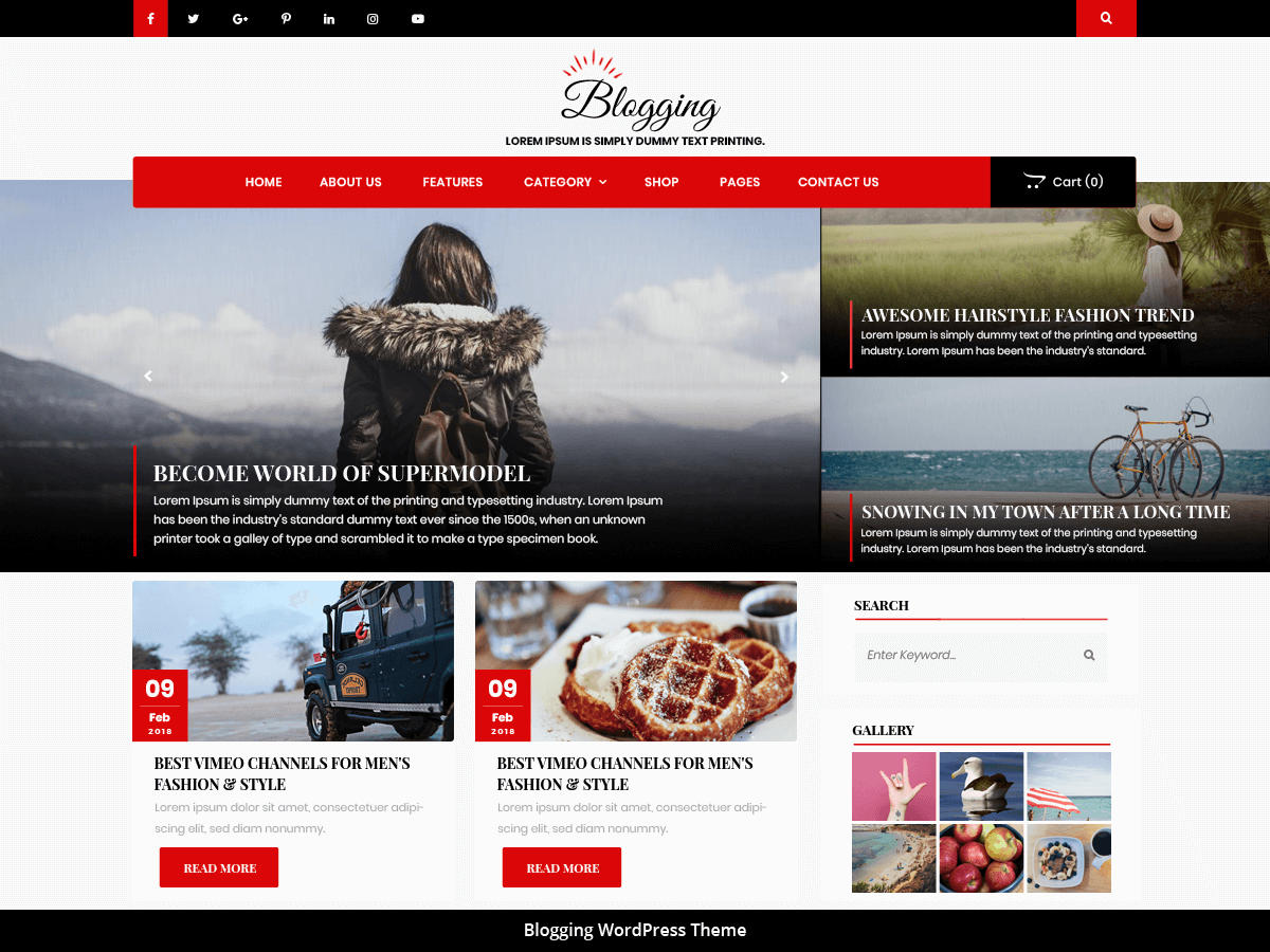 Advance Blogging theme screenshot