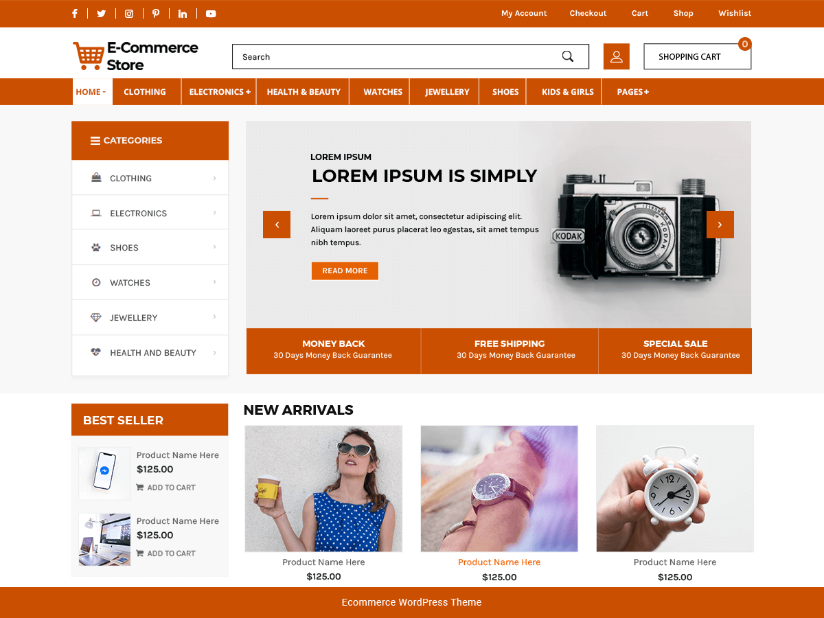 Advance Ecommerce Store theme screenshot