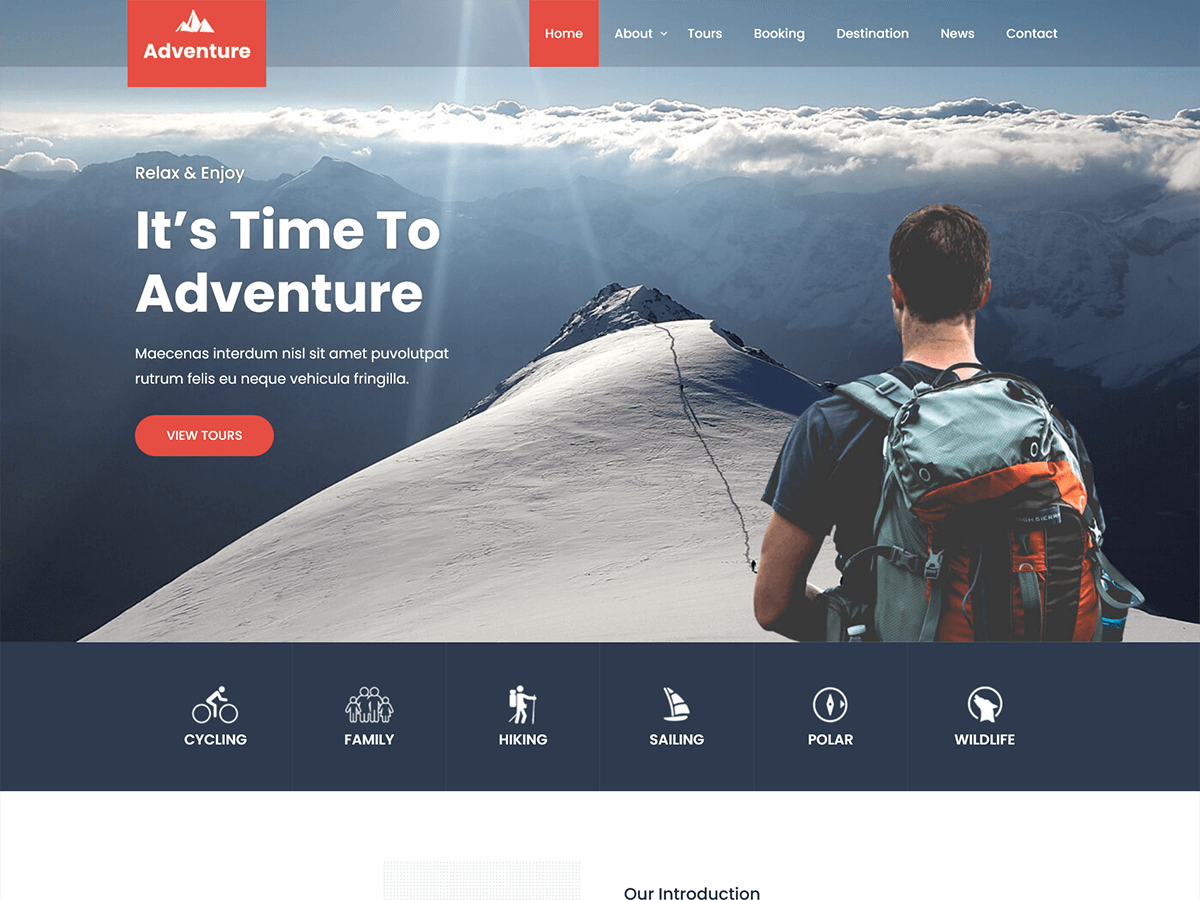 Adventure Lite theme screenshot