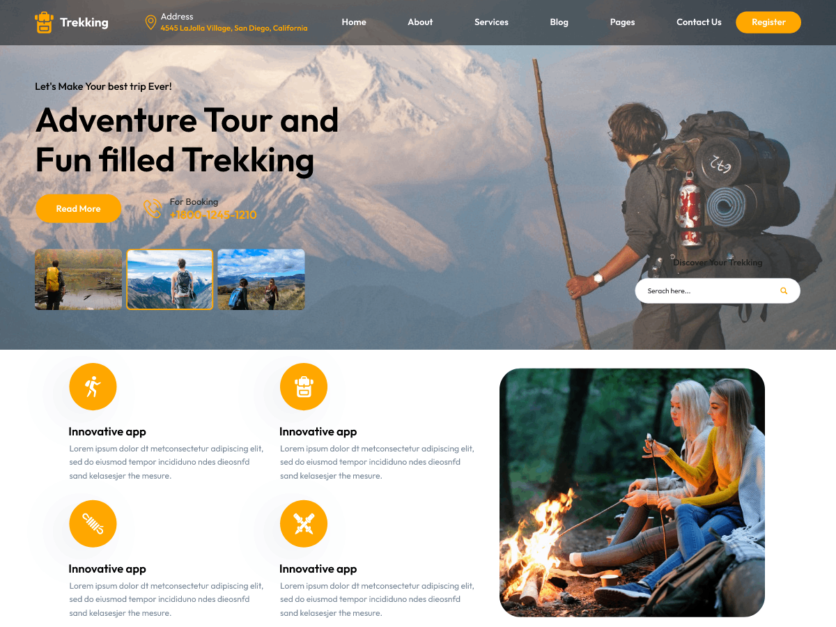Adventure Tour theme screenshot