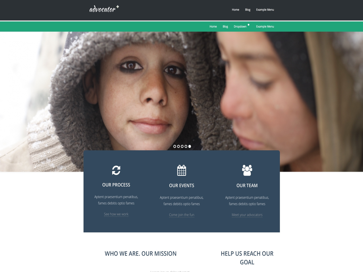 Advocator Lite theme screenshot
