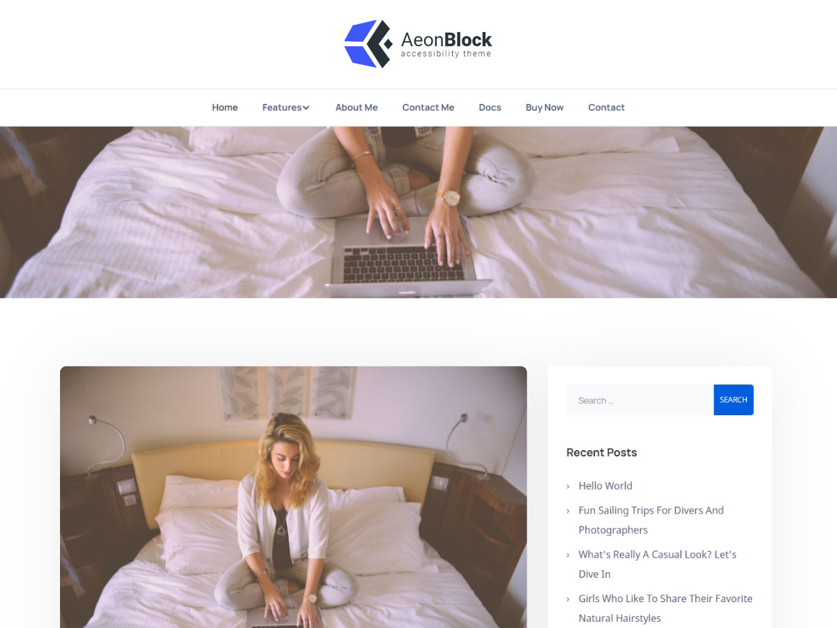 AeonBlock theme screenshot