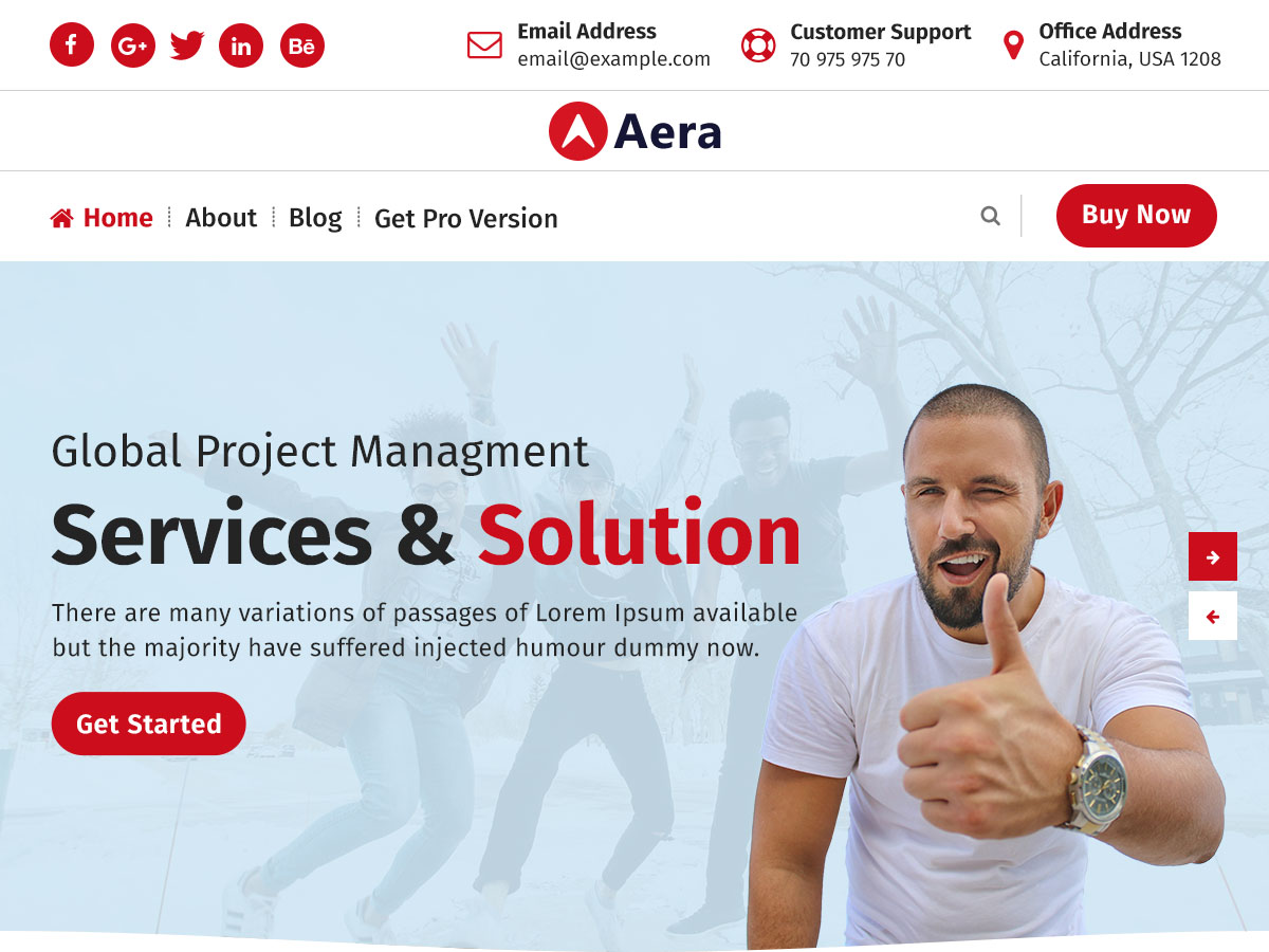 Aera theme screenshot