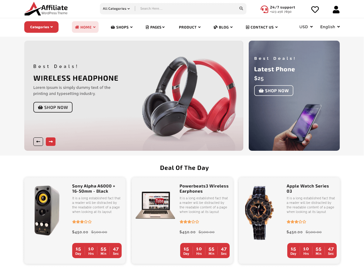 Affiliate Marketing Business theme screenshot