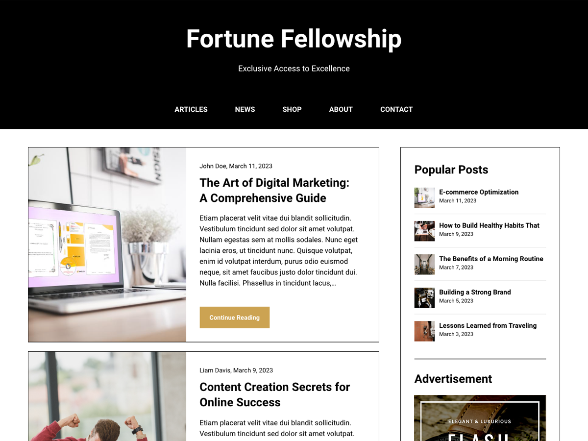 AffiliBlog theme screenshot