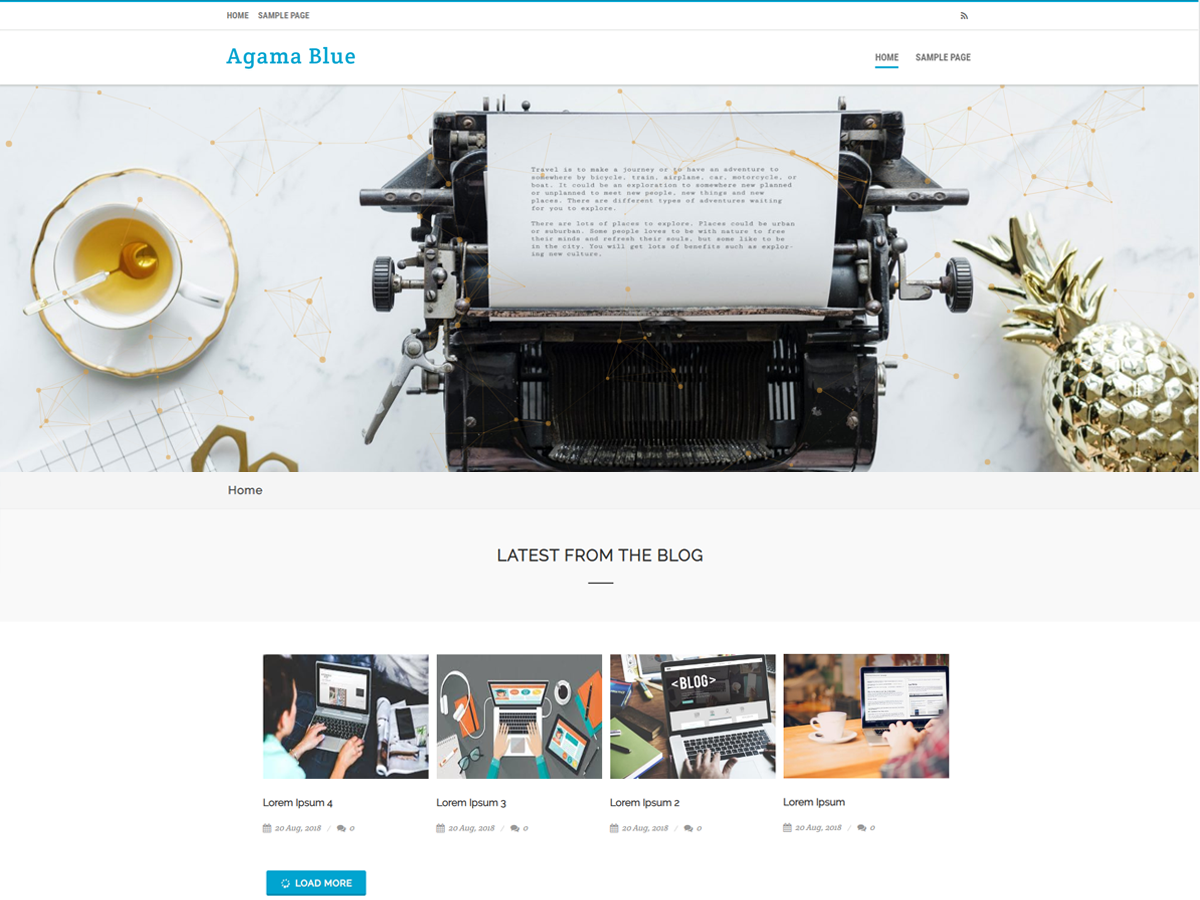 Agama Blue theme screenshot