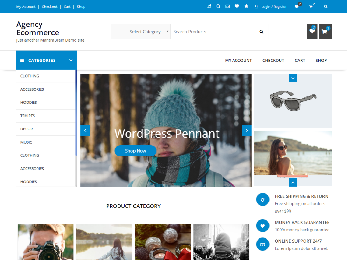 Agency Ecommerce theme screenshot