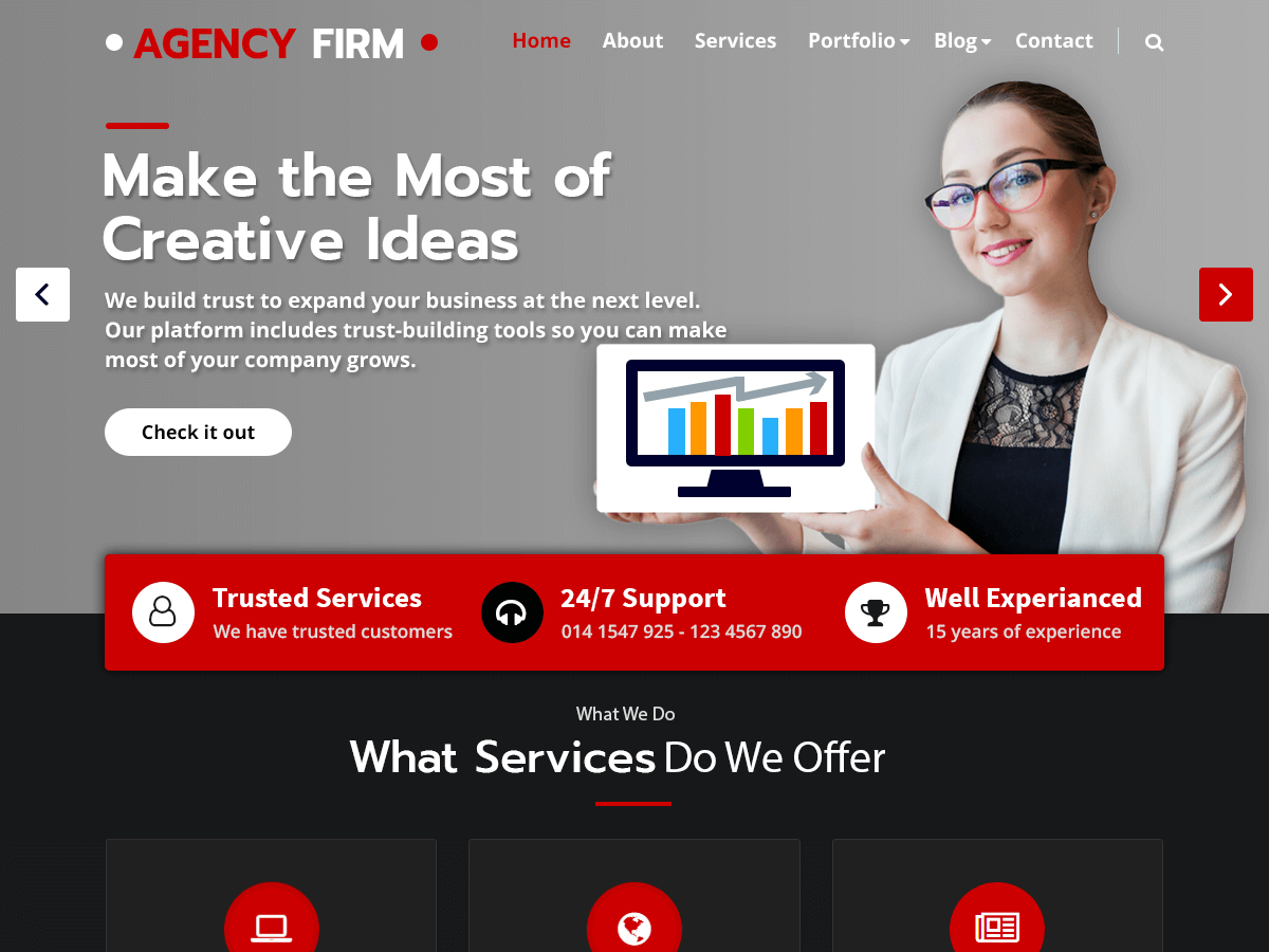 Agency Firm theme screenshot
