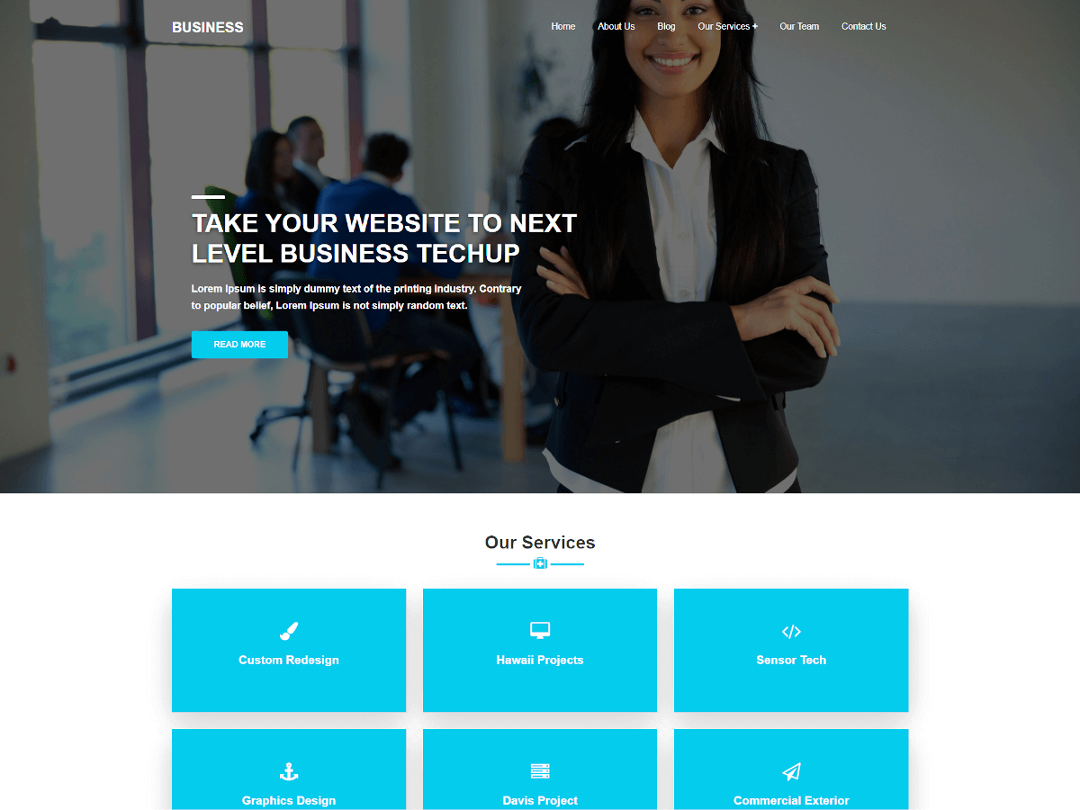 Agency Techup theme screenshot