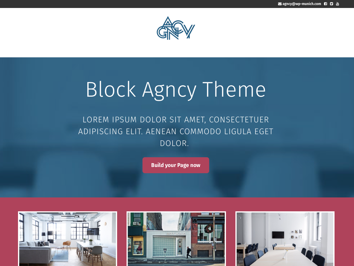 Agncy theme screenshot