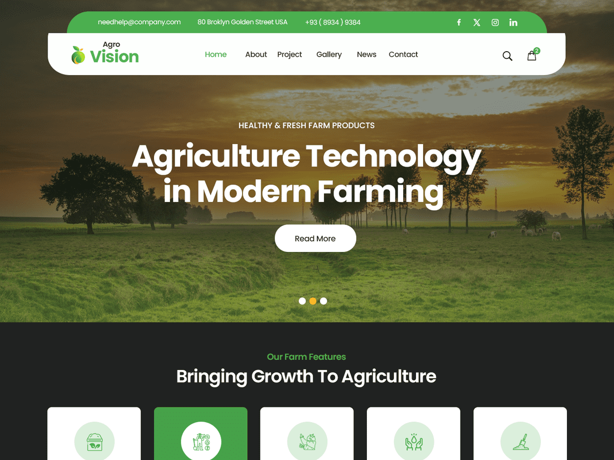 AgroVision FSE theme screenshot