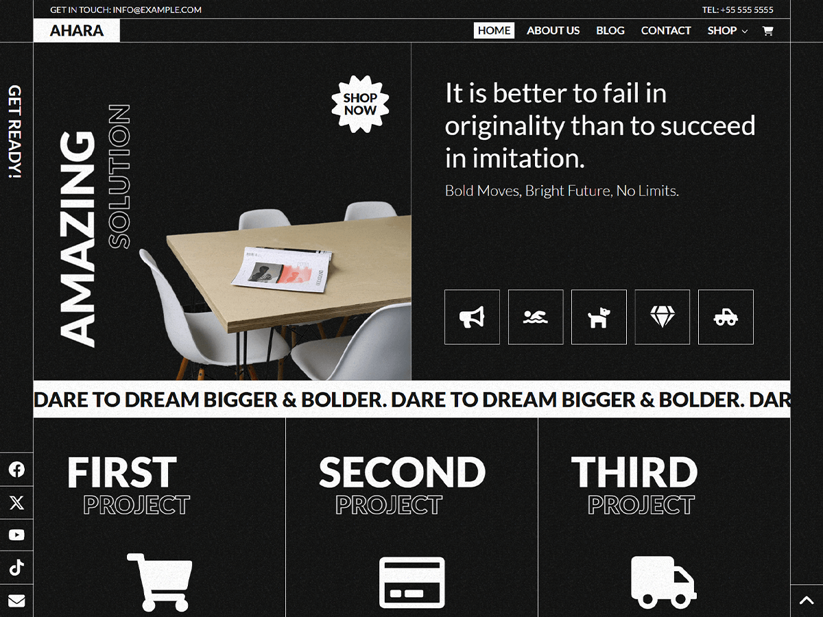 Ahara theme screenshot