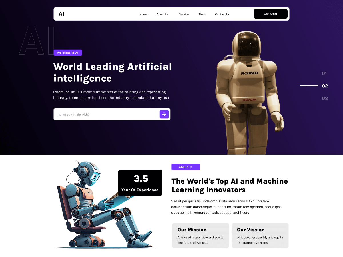AI Automation theme screenshot