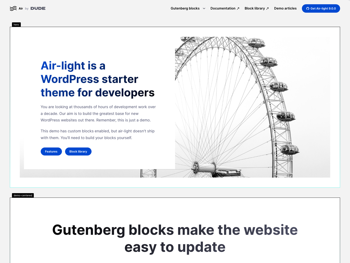 Air-light theme screenshot