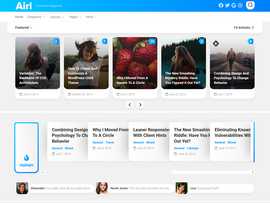 Airl theme screenshot