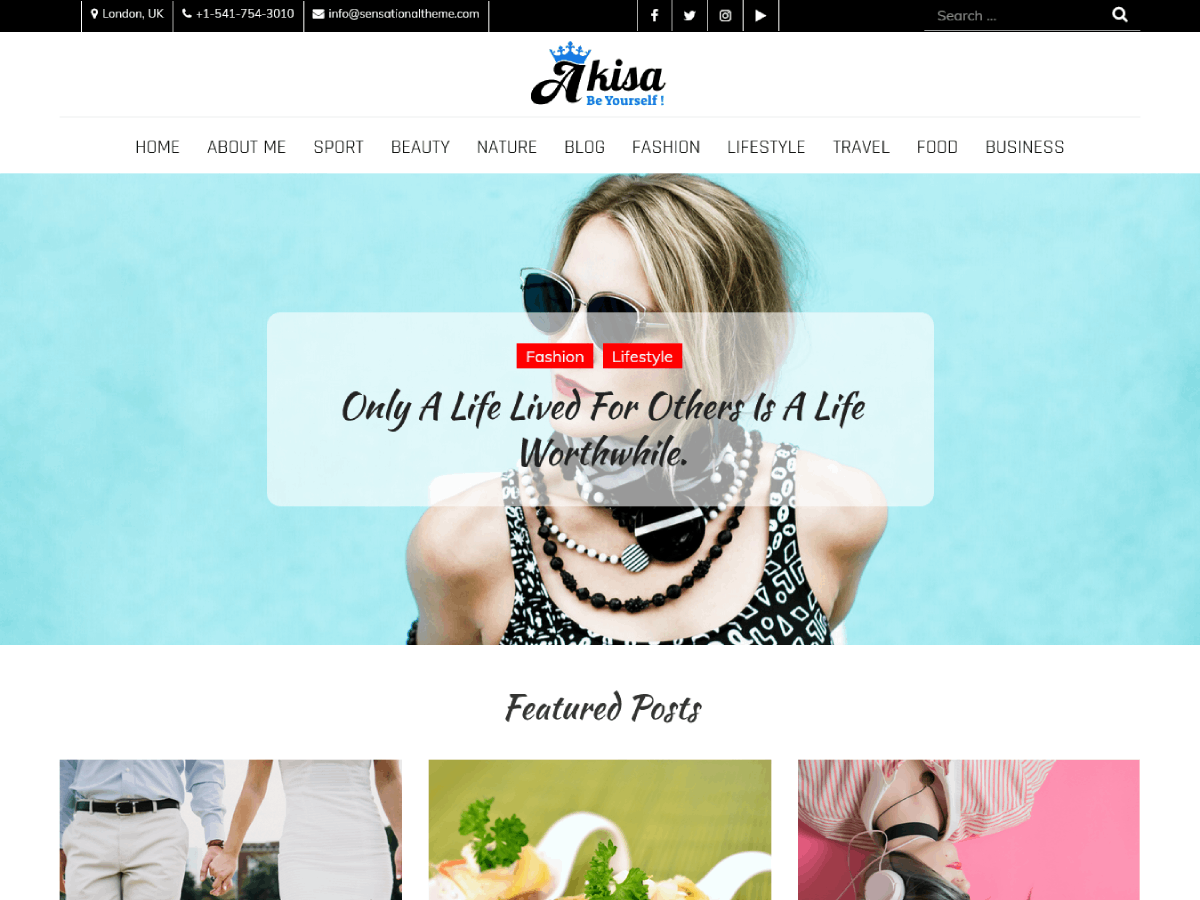 Akisa Lite theme screenshot
