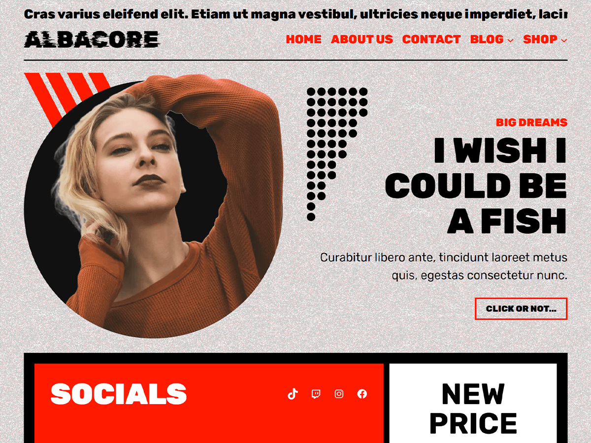 Albacore theme screenshot