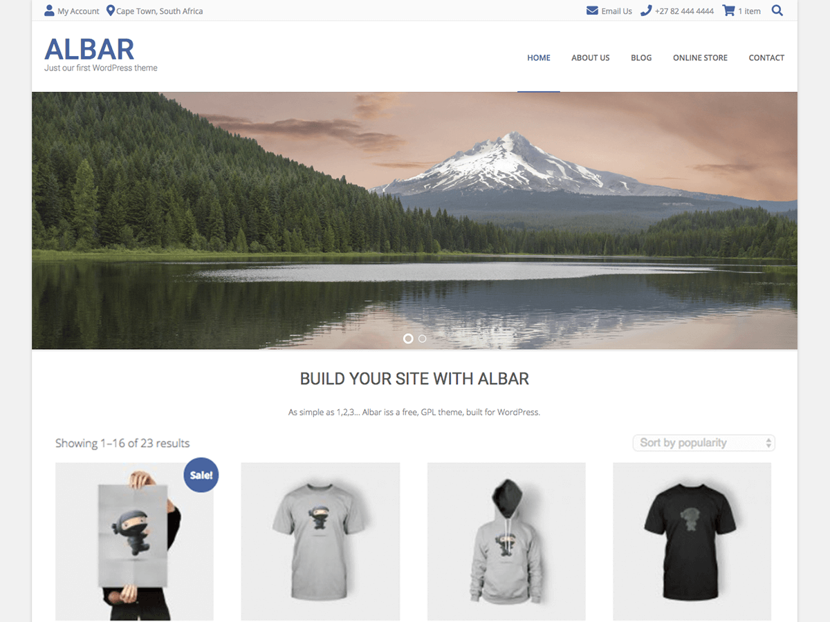 Albar theme screenshot