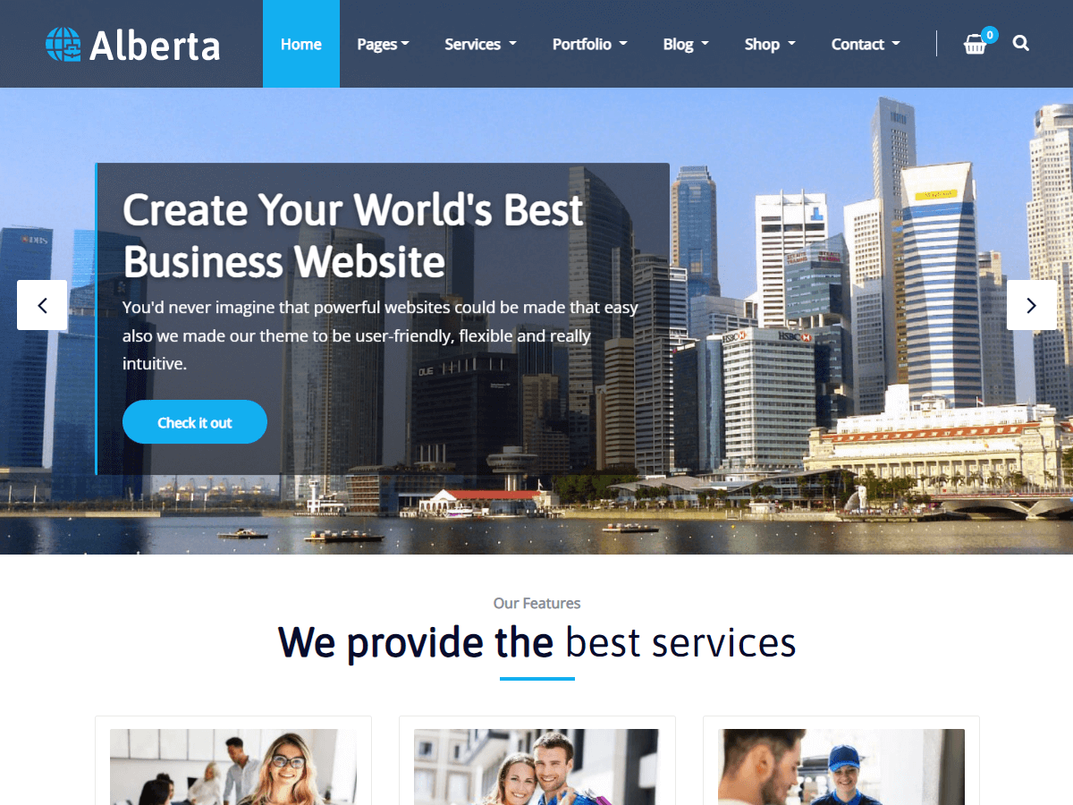 Alberta theme screenshot