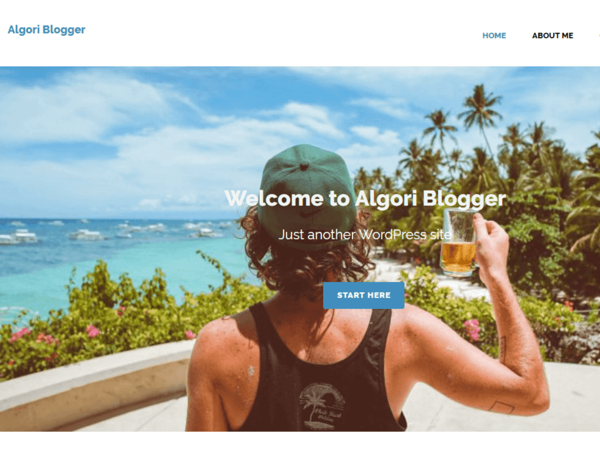 Algori Blogger theme screenshot