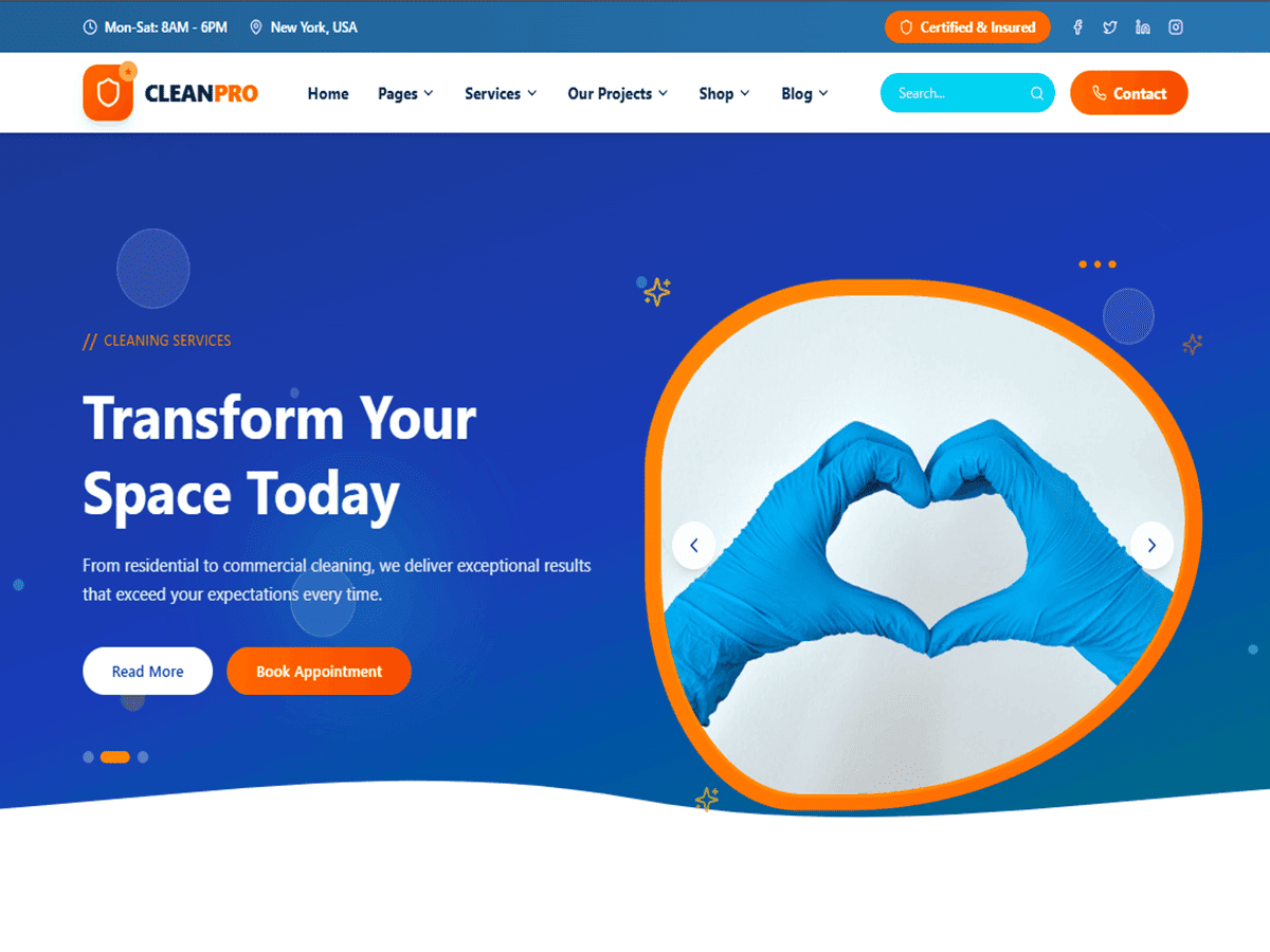 All Cleaning Services theme screenshot