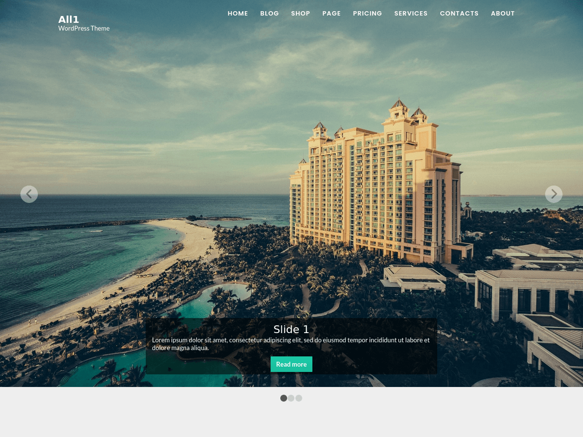 All1 theme screenshot