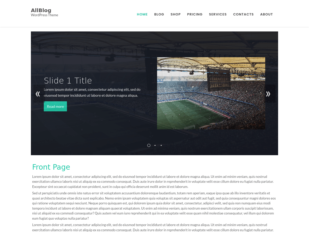AllBlog theme screenshot